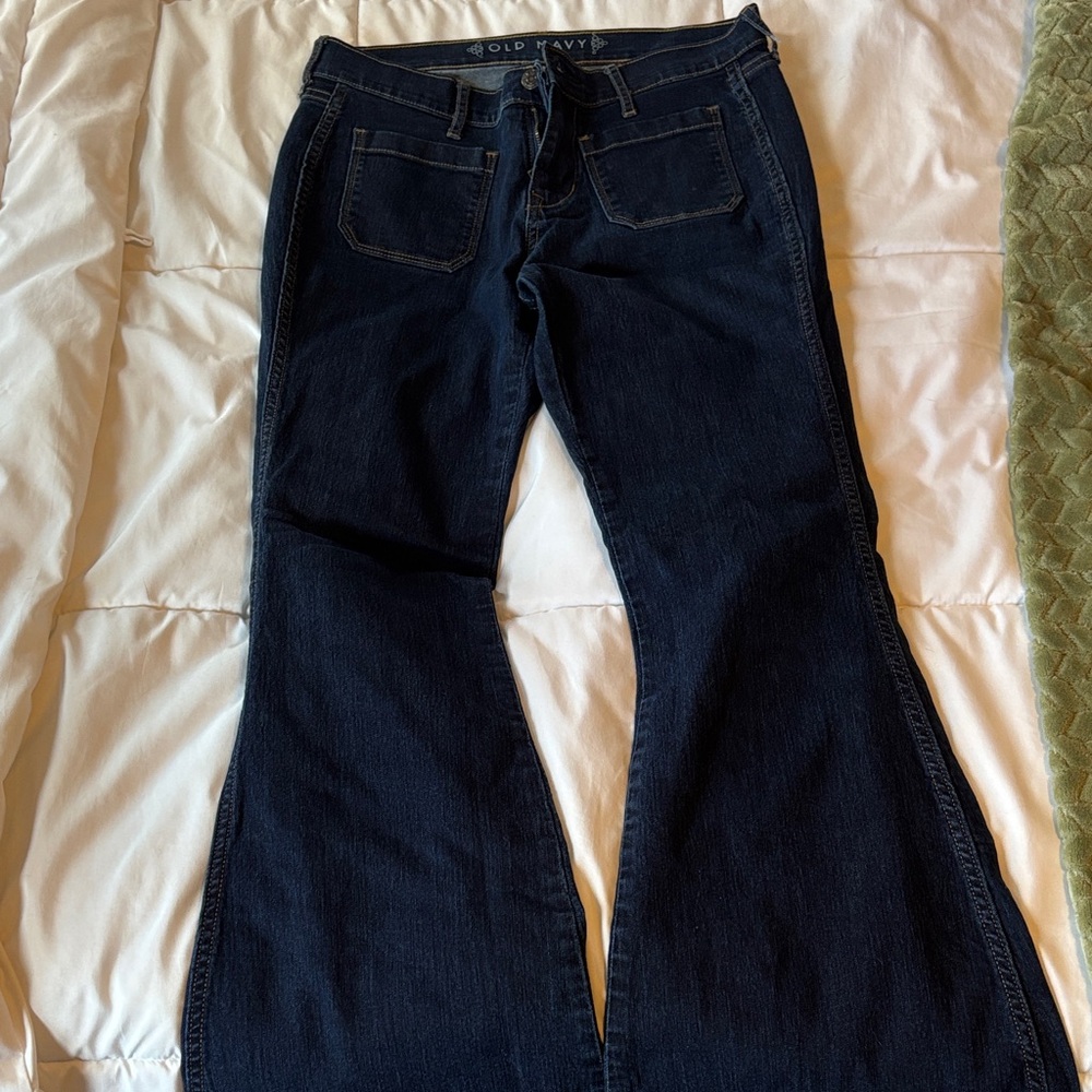 Old Navy Women's Deep Indigo Flare Jeans